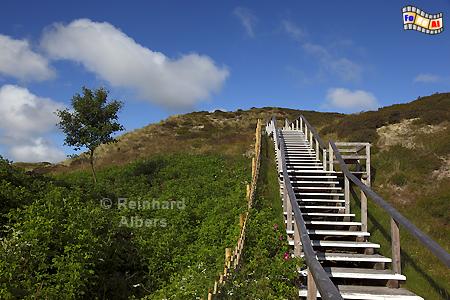 Treppe zum Jensmettenberg bei List., Sylt, Nordseek�ste, List, Jensmettenberg, Albers, Foto, foreal,