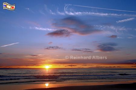 Sonnenuntergang vor Wenningstedt., Sylt, Wenningstedt, Abendort, Sonnenuntergang, Meer, foreal, Albers, Foto,