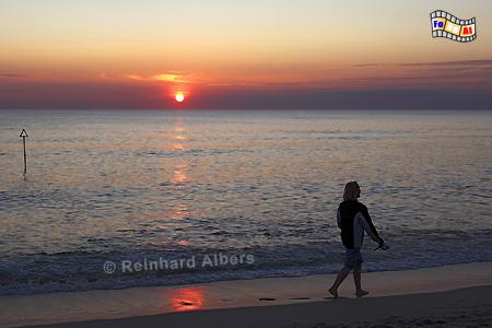 Sonnenuntergang vor Wenningstedt., Sylt, Wenningstedt, Abendort, Sonnenuntergang, Meer, foreal, Albers, Foto,