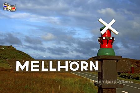Straenschild in List auf Sylt, Sylt, List, Mellhrn, Nordseekste, Albers, Foto, foreal,