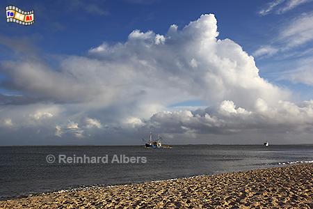 Meer Strand K�ste bei H�rnum, Sylt, H�rnum, Fischkutter, foreal, Nordsee, Foto, Albers,