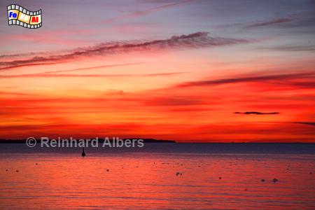 Abendhimmel bei Timmendorf auf der Insel Poel., Abendhimmel, Abendrot, Sonnenuntergang, Poel, Timmendorf, Albers, Foto, foreal,