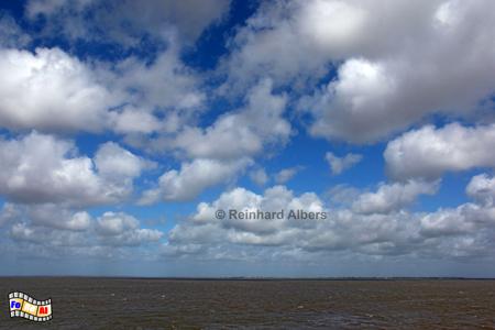 Nordseekste mit Himmel und Wolken., Nordseekste, Nordsee, Himmel, Wolken, Wetter, Albers, Foto, foreal,