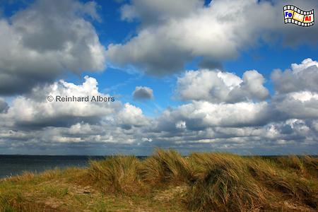 Wolken, Himmel, Dünen bei List auf der Insel Sylt, Wolken, Himmel, Wetter, Küste, Sylt, Nordseeküste, Albers, Foto, foreal,