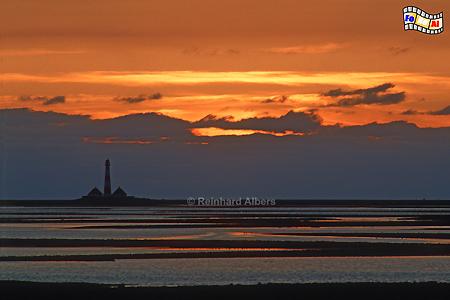 Abendhimmel bei Westerhever auf der Halbinsel Eiderstedt, 
