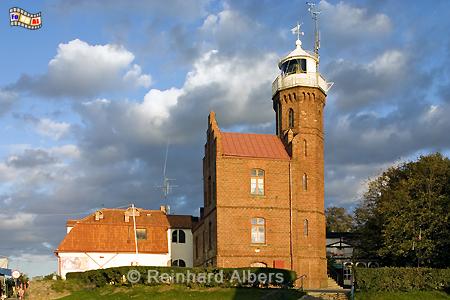 Leuchtturm in Ustka (Stolpmnde), Polen, Polska, Leuchtturm, Ustka, Stolpmnde, foreal, Foto, Albers