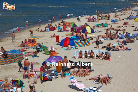 Am Strand von Międzyzdroje (Misdroy)., Polen, Polska, Pommern, Ostseeküste, Misdroy, Międzyzdroje, foreal, Foto, Albers,