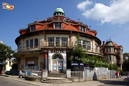 Międzyzdroje (Misdroy) - Rundvilla an der Kurpromenade, Polen, Polska, Pommern, Ostseek�ste, Misdroy, Międzyzdroje, foreal, Foto, Albers,