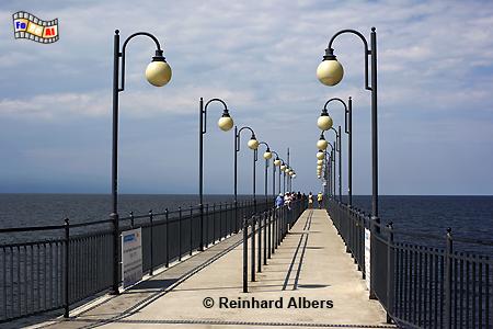 Międzyzdroje (Misdroy) - Neue Seebrcke., Polen, Polska, Pommern, Ostseekste, Misdroy, Międzyzdroje, foreal, Foto, Albers,