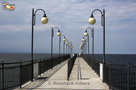 Międzyzdroje (Misdroy) - Neue Seebrcke., Polen, Polska, Pommern, Ostseekste, Misdroy, Międzyzdroje, foreal, Foto, Albers,