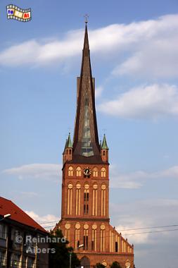 Szczecin (Stettin) Turm der Jakobikirche mit neuem Turmhelm aus dem Jahr 2007., Stettin, Szczecin, Jakobikirche, Polen, Pommern, Albers, Foto, foreal,