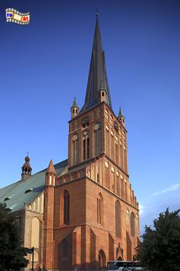 Szczecin (Stettin) Turm der Jakobikirche mit neuem Turmhelm aus dem Jahr 2007., Stettin, Szczecin, Jakobikirche, Polen, Pommern, Albers, Foto, foreal,
