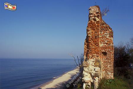 Kirchenruine bei Trzęsacz (Hoff), Polen, Polska, Pommern, Pomorskie, Hoff, Trzesacz, Foto, Albers, foreal,