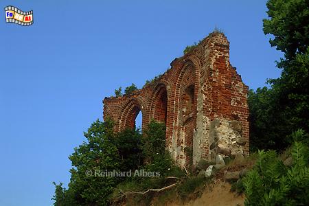 Kirchenruine bei Trzęsacz (Hoff), Polen, Polska, Pommern, Pomorskie, Hoff, Trzesacz, Foto, Albers, foreal,