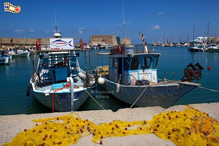 Heraklion - Hafen mit venezianischer Festung, Kreta, Crete, Heraklion, Hafen, Foto, Bild, foreal,
