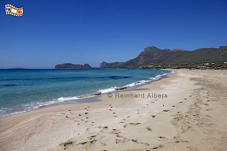 Strand von Falassarna an der Westkste, Kreta, Crete, Falassarna, Strand, Foto, Bild, foreal, Albers,