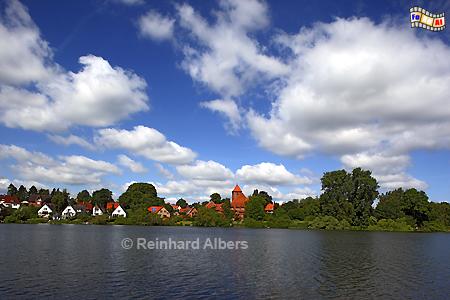 Blick auf Preetz mit dem Lanker See, Schleswig-Holstein, Preetz, Lanker, See, Albers, Foto, foreal,