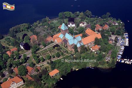 Ratzeburg Dominsel aus der Luft., Schleswig-Holstein, Ratzeburg, Dominsel, Albers, Foto, foreal,