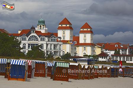Rgen: Ostseebad Binz mit dem frheren Kurhaus., Vorpommern, Ostsee, Rgen, Nationalpark, Jasmund, Kreidefelsen, Steilkste, Albers, Foto, foreal,