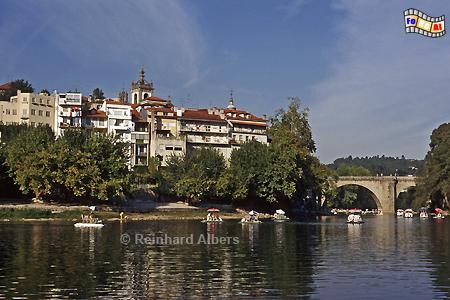 Amarante am Rio Tmega., Portugal, Minho, Amarante, Tmega, Albers, Foto, foreal,