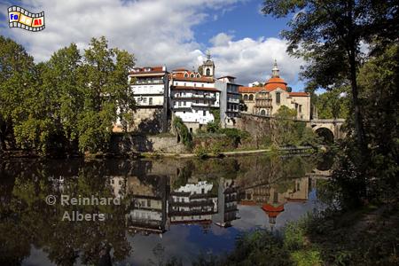 Amarante am Rio Tmega., Portugal, Minho, Amarante, Tmega, Albers, Foto, foreal,