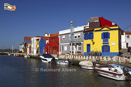 Aveiro, bunte Huser am Kanal, Portugal, Aveiro, Kanle, Albers, foreal,