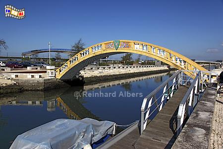 Aveiro - Brcke ber den Canal de So Roque. , Portugal, Aveiro, Canal, Albers, foreal,