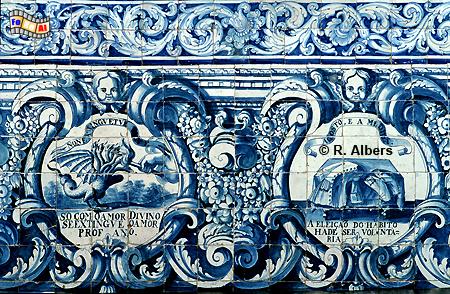 Barcelos: Azulejos in der Igreja de Nossa Senhora do Tero., Portugal, Minho, Barcelos, Kirche, Terco, Azulejos, Albers, foreal,