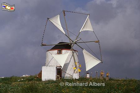 Typische portugiesische Windmhle, Portugal, Windmhle, Albers, Foto, foreal,