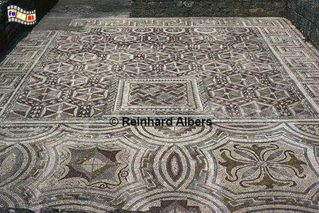 Conimbriga, Fubodenmosaik in rmischer Siedlung sdlich von Coimbra., Portugal, Rmer, Conimbriga, Siedlung, Mosaik, Albers, Foto, foreal,
