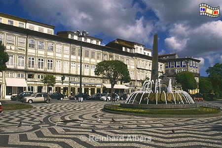 Guimares - Largo do Toural., Portugal, Minho, Guimares, Kulturhauptstadt, Toural, Albers, Foto, foreal,