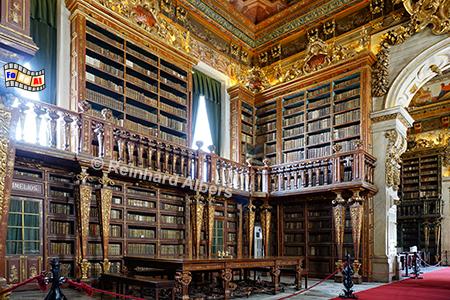 Coimbra - Historische Universittsbibliothek, Portugal, Coimbra, Bibliothek, Universitt, Albers, Foto, foreal,