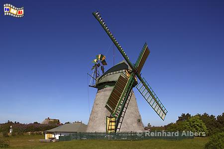 Holl�nderm�hle in Nebel auf der Insel Amrum., Amrum, Nebel, M�hle, Albers, Foto, foreal, 