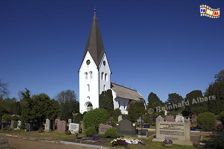 Amrum - St. Clemens-Kirche in Nebel., Amrum, Nebel, Kirche, Albers, Foto, foreal, 