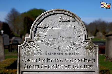 Fhr - Grabstein auf dem Friedhof von Nieblum., Fhr, Grabstein, Nordfriesland, Albers, Foto, foreal,