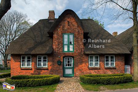 Friesenhaus in Nieblum auf der Insel Fhr., Fhr, Nieblum, Friesenhaus, Nordfriesland, Albers, Foto, foreal,