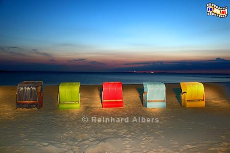 Fhr - blaue Stunde am Strand von Utersum., Nordseekste, Nordsee, Fhr, Nordfriesland, Strand, Albers, Foto, foreal,