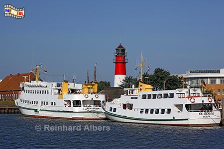B�sum: Hafen und Leuchtturm, Nordseek�ste, B�sum, Leuchtturm, Hafen, Albers, Foto, foreal,