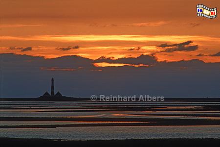 Sonnenuntergang am Leuchtturm von Westerhever, Leuchtturm, Westerhever, Westerheversand, Sonnenuntergang, Abendhimmel, Eiderstedt, Foto, foreal, Albers,