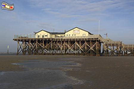 St. Peter Bad Pfahlbau, Nordsee, Nordseekste, Eiderstedt, Strand, Sankt Peter, Arche Noah, Albers, foreal, Foto