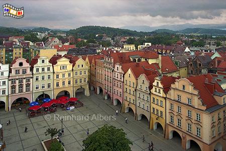 Jelenia Gra (Hirschberg) - Marktplatz, Polen, Schlesien, Jelenia Gra, Hirschberg, Albers, foreal,