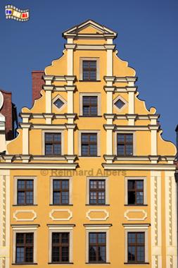 Wrocław  (Breslau) - Haus an der Eestseite des Marktplatzes, Polen, Breslau, Rynek, Ring, Albers, foreal,