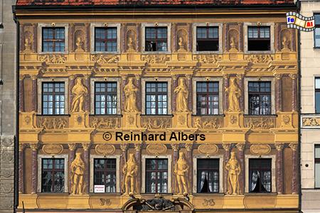 Wrocław (Breslau) - Haus zu den sieben Kurfrsten an der Westseite des Marktplatzes. , Polen, Breslau, Wrocław, Rynek, Brgerhaus, Albers, foreal,