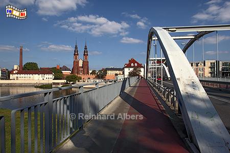 Opole (Oppeln) - Oderbrcke mit Dom im Hintergrund.
, Polen, Schlesien, Opole, Oppeln, Dom, Albers, foreal,