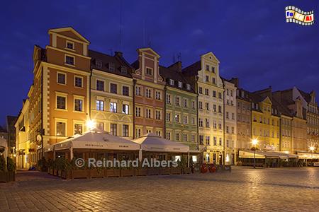 Wrocław (Breslau) - Der Rynek (Ring) bildet den Mittelpunkt der historischen Altstadt., Polen, Breslau, Rynek, Albers, foreal,
