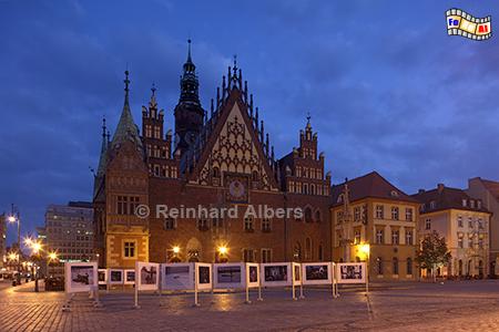 Wrocław (Breslau) Rathaus Ostfassade, Polen, Breslau, Rathaus, Rynek, Albers, foreal,