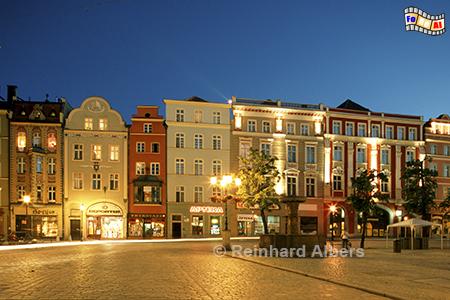 Świdnica (Schweidnitz) - Marktplatz (Rynek/Ring) zur blauen Stunde., Polen, Schweidnitz, Rynek, Ring, Albers, foreal, Foto,