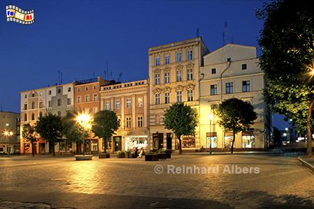 Świdnica (Schweidnitz) - Marktplatz (Rynek/Ring) zur blauen Stunde., Polen, Schweidnitz, Rynek, Ring, Albers, foreal, Foto,