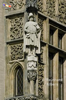 Wrocław  (Breslau) - Figur am Rathaus, Polen, Breslau, Rynek, Ring, Albers, foreal,