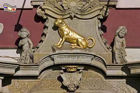 Wrocław (Breslau) - Fassadendetail am Rynek (Ring)., Polen, Breslau, Wrocław, Rynek, Albers, foreal,